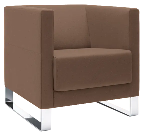 VELA - 1V, křeslo, látka VX EV 2 - látka kapučíno